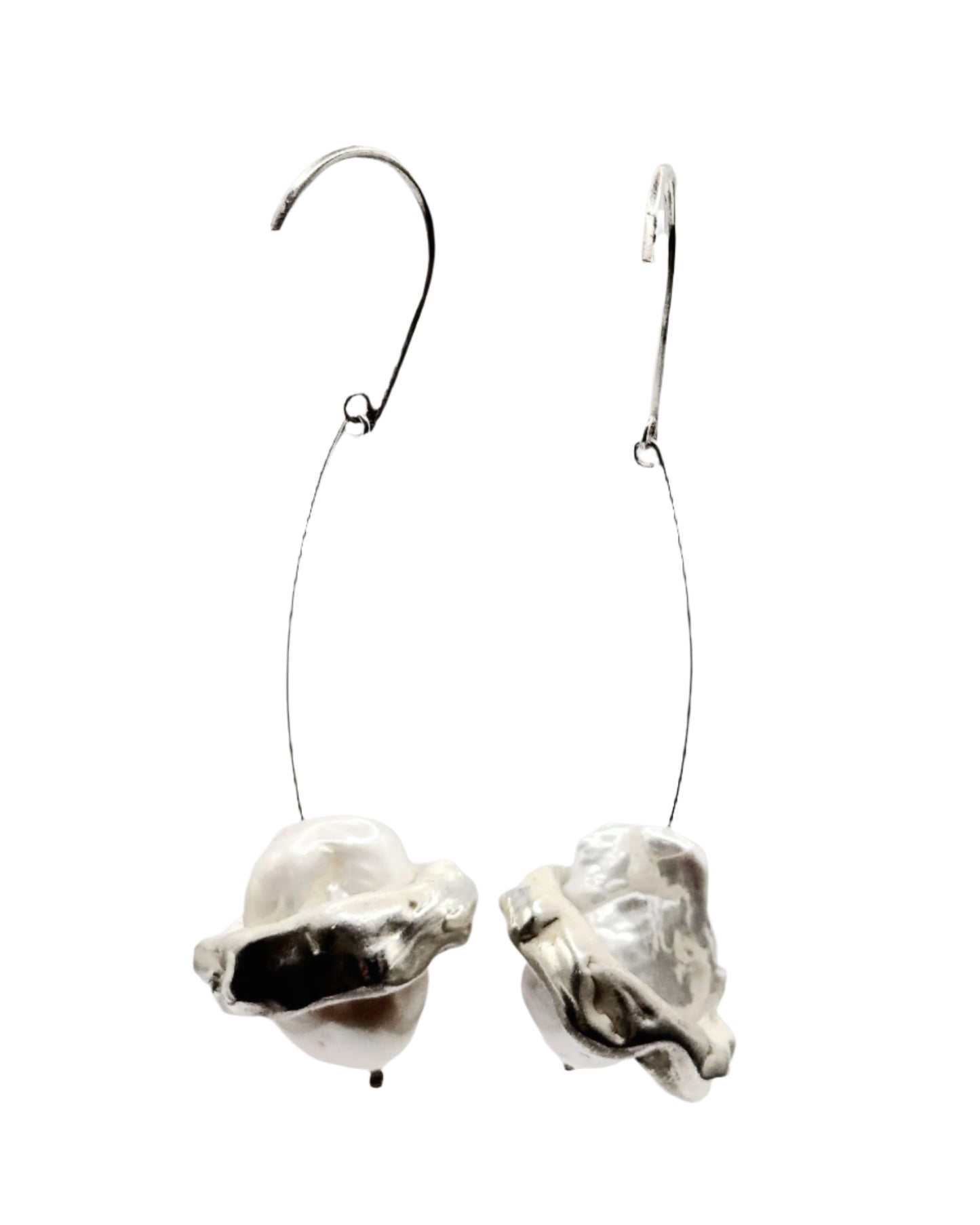 White Cherry Earrings - bybay atelier