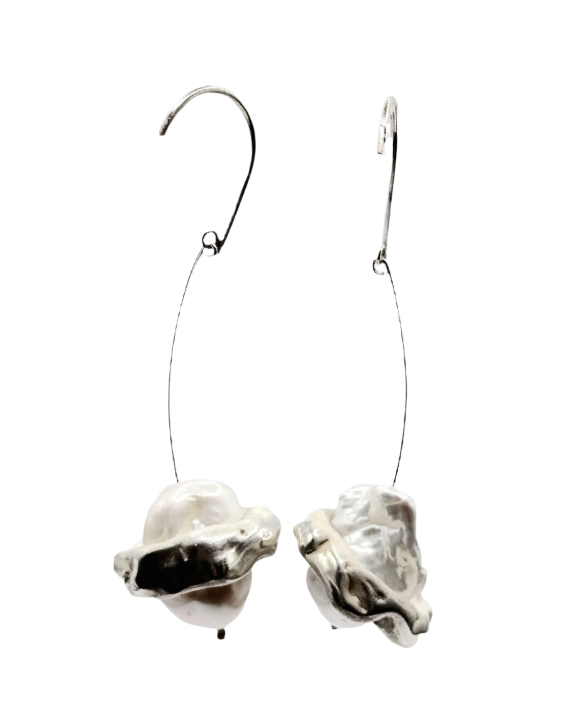 White Cherry Earrings - bybay atelier